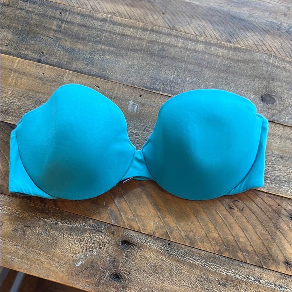 Victoria Secret's Strapless Blue Bra